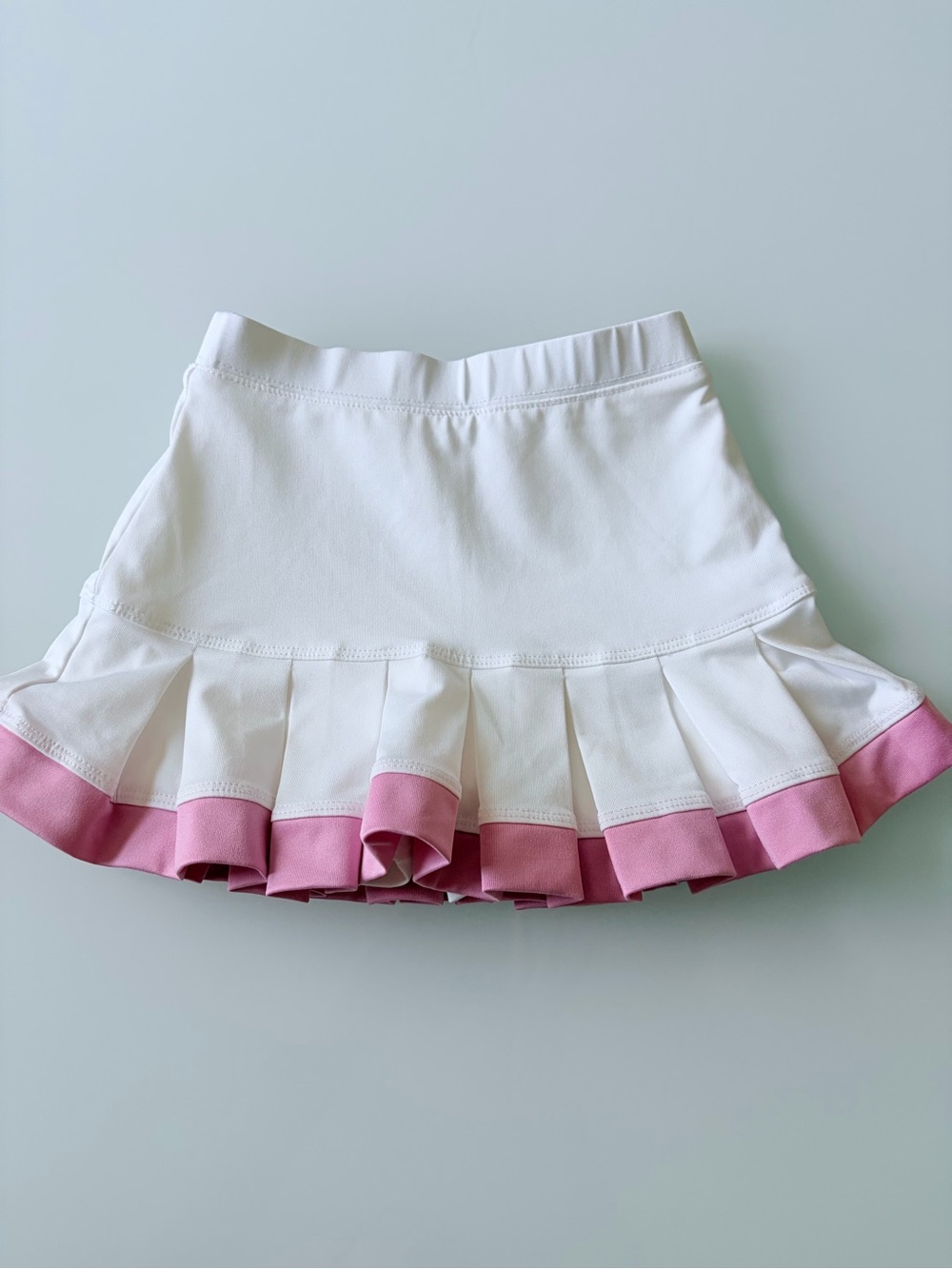 Little Miss White Top with Pink Logo Print Sz 4/5